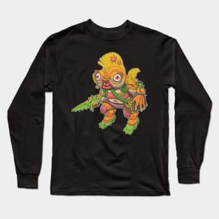 Goldie the Streetwalking Goldfish with a Heart of Gold. Long Sleeve T-Shirt